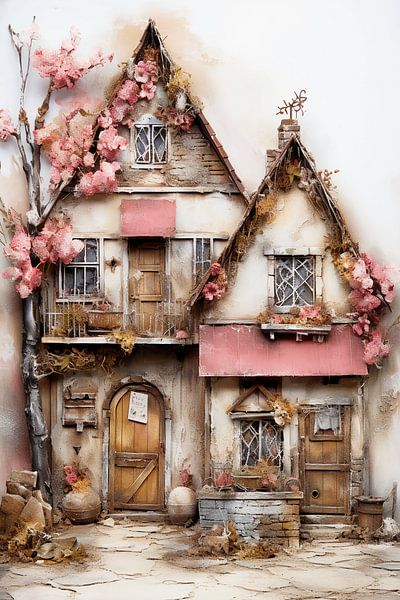 Whimsical house in the village by haroulita