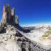 Panorama in the Dolomites with the Three Peaks by Frank Herrmann