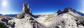 Panorama in the Dolomites with the Three Peaks by Frank Herrmann
