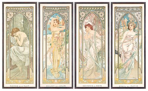 The Times of the Day - Alphonse Mucha