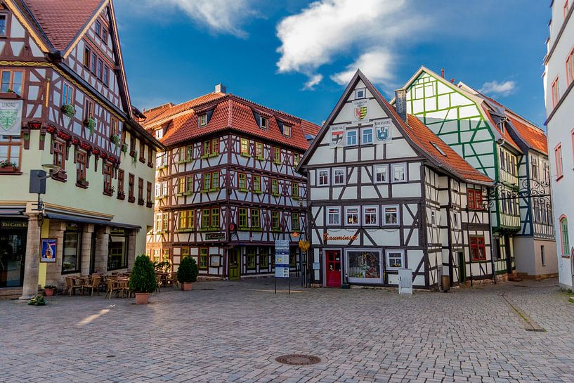 Beautiful half-timbered town of Schmalkalden by Oliver Hlavaty