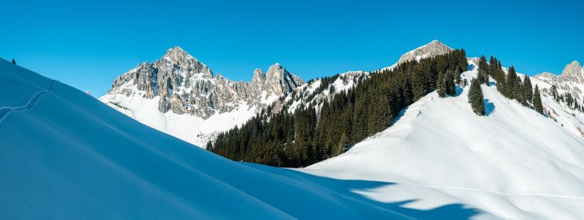 Winter view of the kellenspitze by Leo Schindzielorz