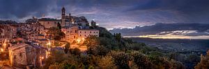 Montepulciano Panorama im schönen  Abendlicht