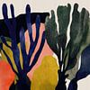 Jardin de corail abstrait sur Cats & Dotz