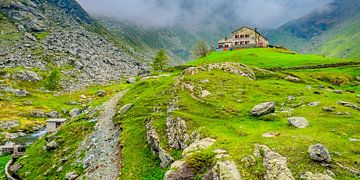 Berglandschap bij Monviso, Piemont, Italië. van Jaap Bosma Fotografie
