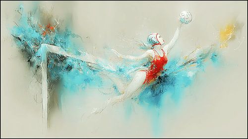 Flying Save | Water polo goalkeeper in dive