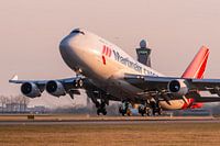 Martinair Cargo 747 vertrekkend vanaf Amsterdam Airport Schiphol