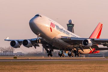 Martinair Cargo 747 departing from Amsterdam Airport Schiphol by Rutger Smulders