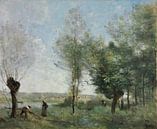 Souvenir de Coubron, Jean-Baptiste-Camille Corot par Des maîtres magistraux Aperçu