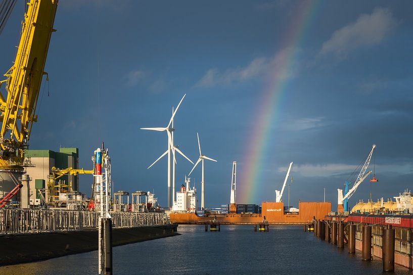 Regenbogen Statengracht von Jan Georg Meijer