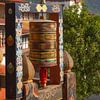 Sich drehende Gebetsmühle - Bhutan von Erwin Blekkenhorst