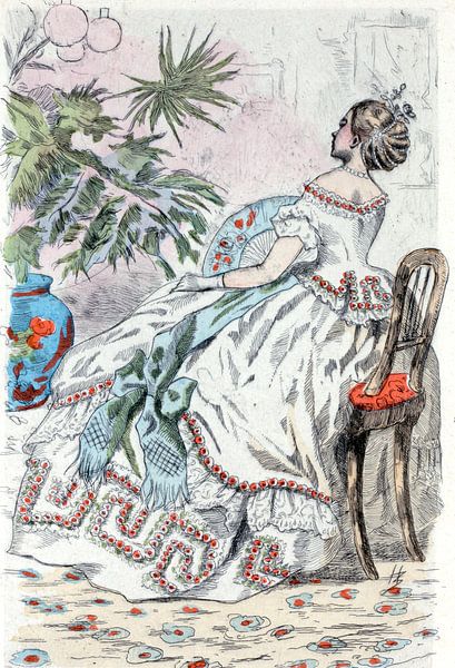 Mode 1862, ode in het negentiende-eeuwse Parijs, Henri Boutet, (1851 1919) van Liszt Collection