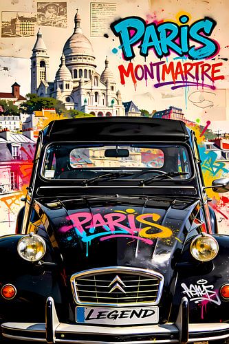 Mein 2CV in Paris-Montmartre