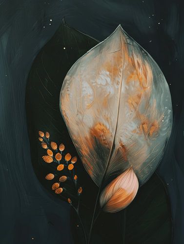 Botanisch in warme kleuren