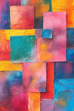 Bunte Farbkomposition 2 von Günther Heilemann