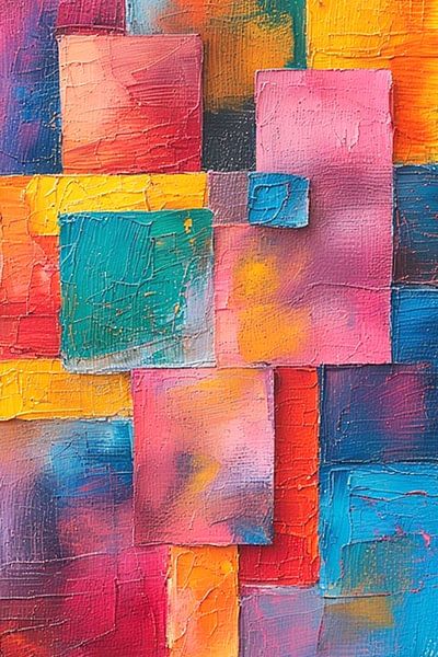 Bunte Farbkomposition 2 von Günther Heilemann