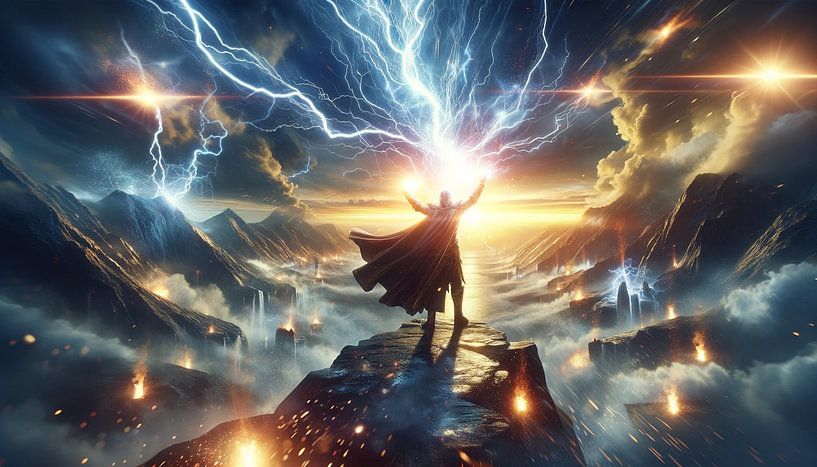 Master of the elements on the abyss by artefacti