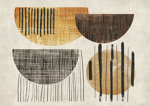 Travail abstrait doux Beige