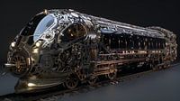 Steampunk Train: Die mechanische Eleganz einer Bronze-Lokomotive
