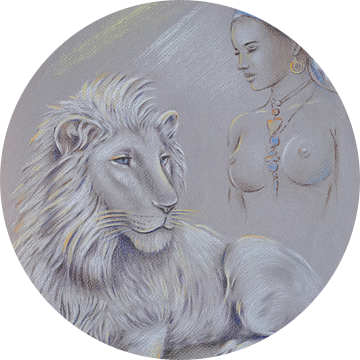 Heilige witte leeuw - Sjamanisme van Marita Zacharias