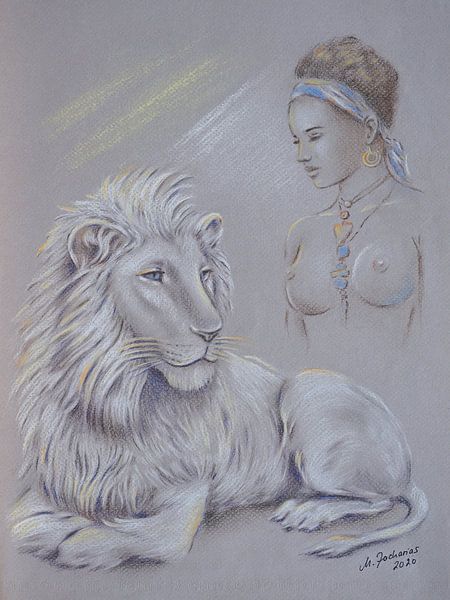 Heiliger weißer Löwe - Schamanismus von Marita Zacharias
