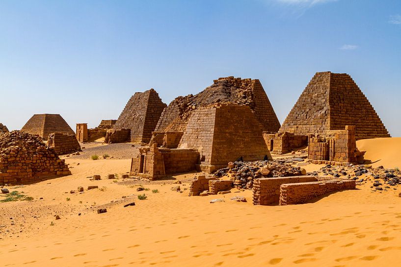 The pyramids of Meroe by Roland Brack