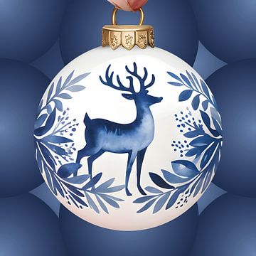 Delft Blue Christmas Ball by Studio Ypie