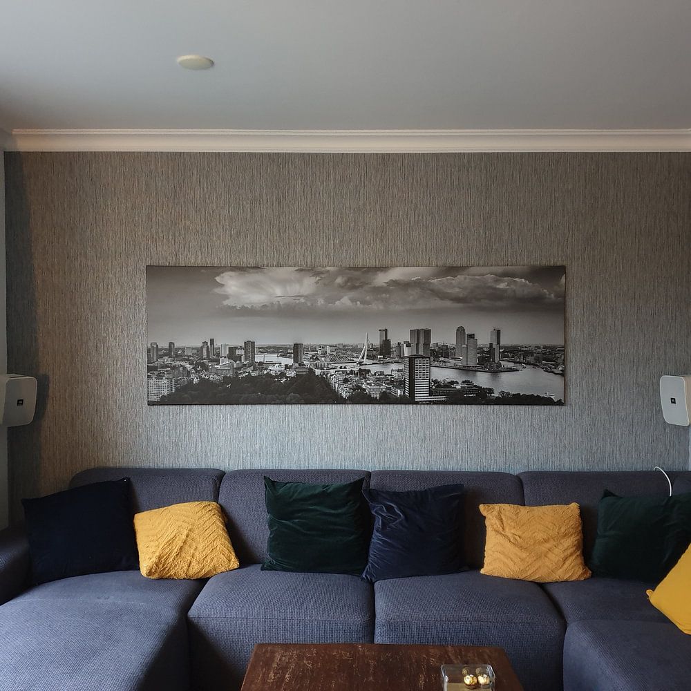 Rotterdam Skyline Panorama vanaf Euromast 3:1  van Vincent Fennis 