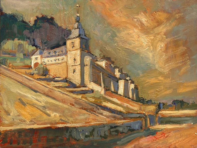 Château Neercanne in the evening sun by Nop Briex