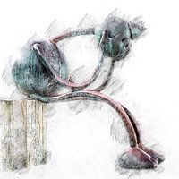 Neue Version von "The Thinker" (digitale Zeichnung)