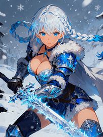 ANIME Eiskristallritter – Krieger der gefrorenen Tundra Frostzauberin Klinge