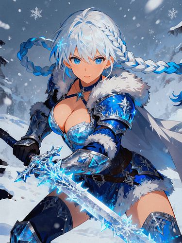 ANIME IJskristallen Ridder - Bevroren Toendra Krijger Vorstbetoverende Zwaard