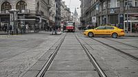 Taxi en Tram in Praag