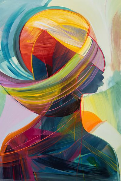 Vrouw abstract van Imagine
