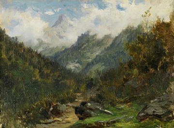 Landschaft von Carlos de Haes-Bergbos, Antike Landschaft