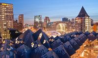 Rotterdam by night van Nadine Salas thumbnail
