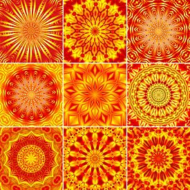 Collage de mandalas sur Violetta Honkisz