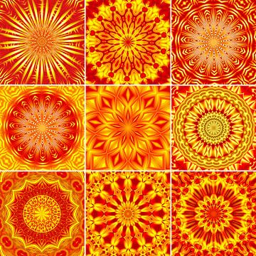 Mandala collage by Violetta Honkisz