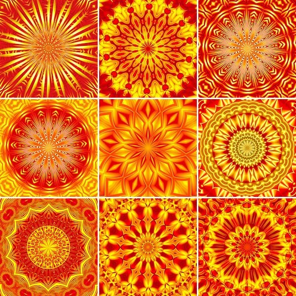 Mandala Collage von Violetta Honkisz