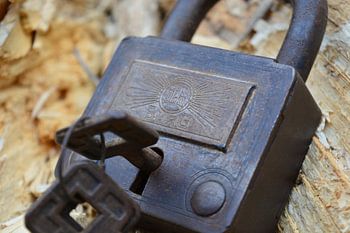 Industrial Lock brown copper