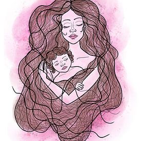 In My Heart - Le lien entre une mère et son enfant sur Yvonne Dutch Artist