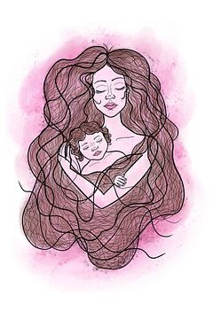 In My Heart - The bond between a mother and her child by Yvonne Dutch Artist