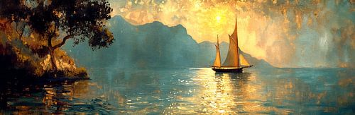 Sailboat Dusk | Dusk Horizon Escapade