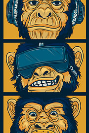 Cyber-Ape-Trio