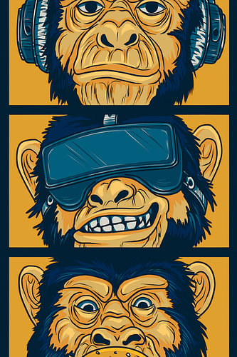 Cyber Ape Trio