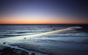 Zonsondergang op het strand van Sylt