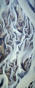 Rivierdelta Texturen van IJsland #14
