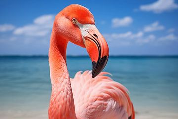 Portret van een flamingo van Animaflora PicsStock