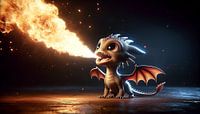 Young dragon power: fire-breathing in the dark by artefacti thumbnail