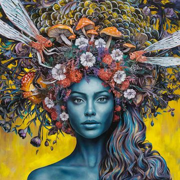 Jaune - Beige - Nature, beauté Portraits féminins 03